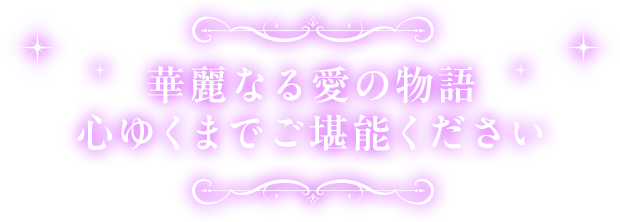 華麗なる愛の物語 心ゆくまでご堪能ください