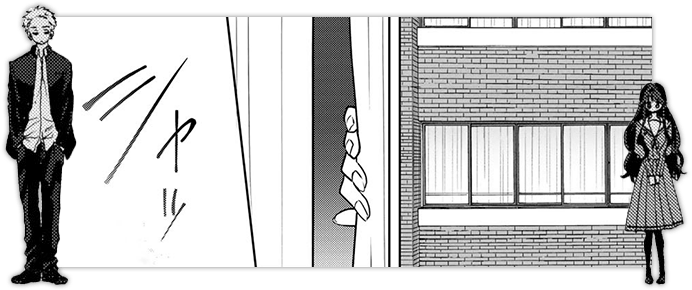 カーテンを開ける