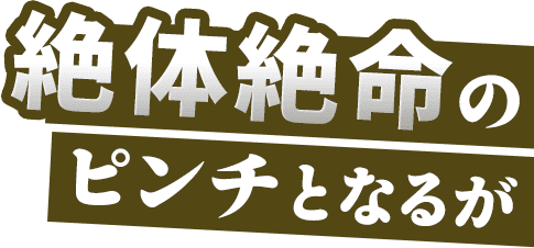 絶体絶命のピンチとなるが