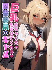巨乳めちゃくちゃもませてくれる図書委員のギャル