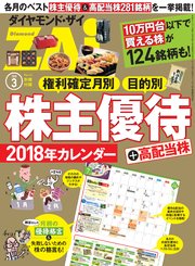 株主優待＋高配当株 2018年カレンダー