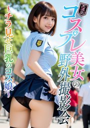 大流出！コスプレ美女の野外撮影会 ～チラ見せ巨乳のコス娘～