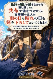 免許の届けが通らなかった直し屋ですが、共布で値をつけたら、古着屋の主人が雨の日も晴れの日も筵を下ろしておいてくれます 1巻