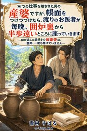 三つの仕事を離された男の産婆ですが、帳面をつけつづけたら、渡りのお医者が毎晩、囲炉裏から半歩遠いところに座っていきます 1巻