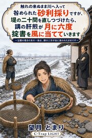 触れの来ぬまま川へ入って咎められた砂利採りですが、堤の二十間を直しつづけたら、講の肝煎が月に六度掟書を風に当てていきます