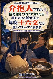 盗みで鑑札を取り上げられた介抱人ですが、控え帳をつけつづけたら、寝たきりの船大工が毎晩十六文だけ置いていってくれます