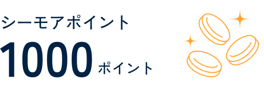 シーモアポイント1000ポイント